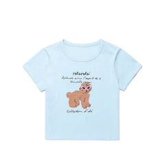 ROLAROLA Sunglasses Puppy Crop T-Shirt