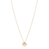 18K Yellow Gold Diamond Bouton de Camelia Pendant Necklace