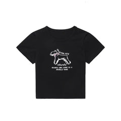ROLAROLA Bow Puppy Crop T-Shirt