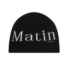MatinKim Logo Beanie – Everyday Street Style