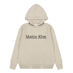 RAW EDGE HEM SWEAT HOODY IN LIGHT BEIGE