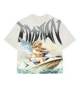 Mixed Emotions Jetski Rhinestone Tee Cream