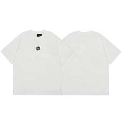 Broken Planet Embroidered Letter Logo Loose Cotton White Short sleeved T-shirt