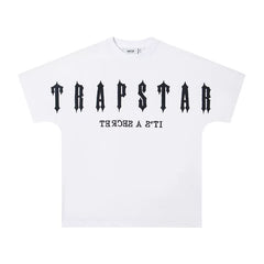 Trapstar Embroidered Letter Tee White/Black