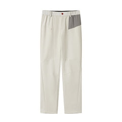 Color-matched fleece-lined loose-fitting outdoor pants suitable for autumn and winter skiing, hiking and mountain climbing