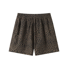 Striped leopard print camouflage quick-drying sports shorts
