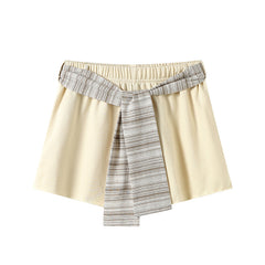 Vortex printed small pocket rolled elastic waistband detachable sports sweatpants casual shorts
