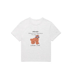 ROLAROLA Sunglasses Puppy Crop T-Shirt
