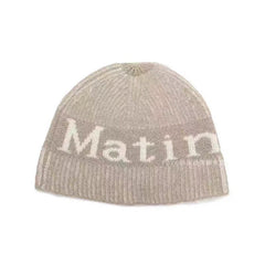 MatinKim Logo Knit Beanie Hat