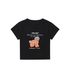 ROLAROLA Sunglasses Puppy Crop T-Shirt