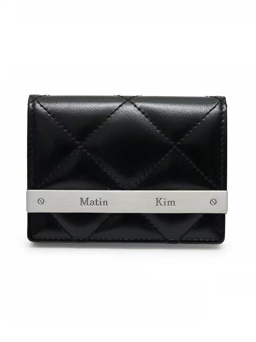 Matin Kim Leather Card Holder Wallet