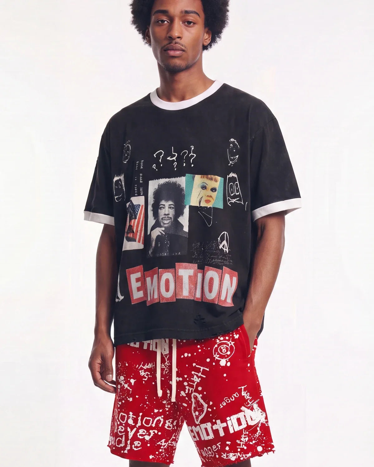 Mixed Emotions Static Tee Black