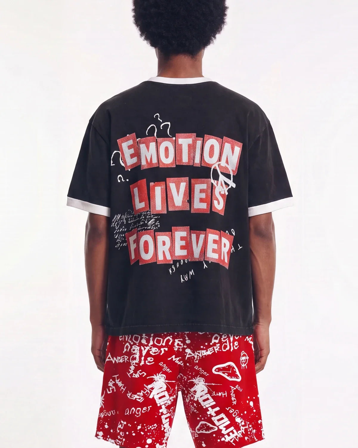 Mixed Emotions Static Tee Black