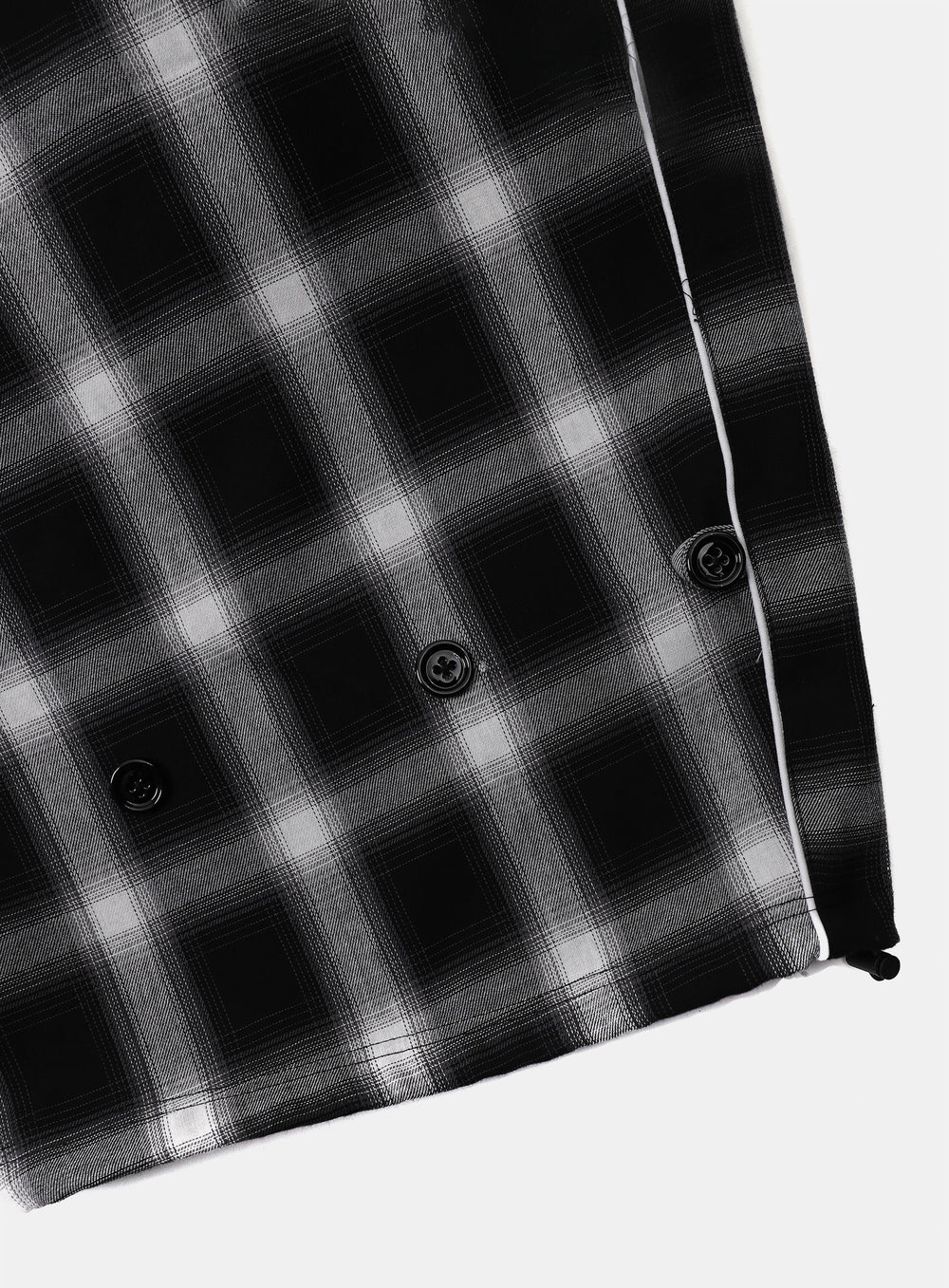 [w-pts25-062] Shield M Track Pants - White Check