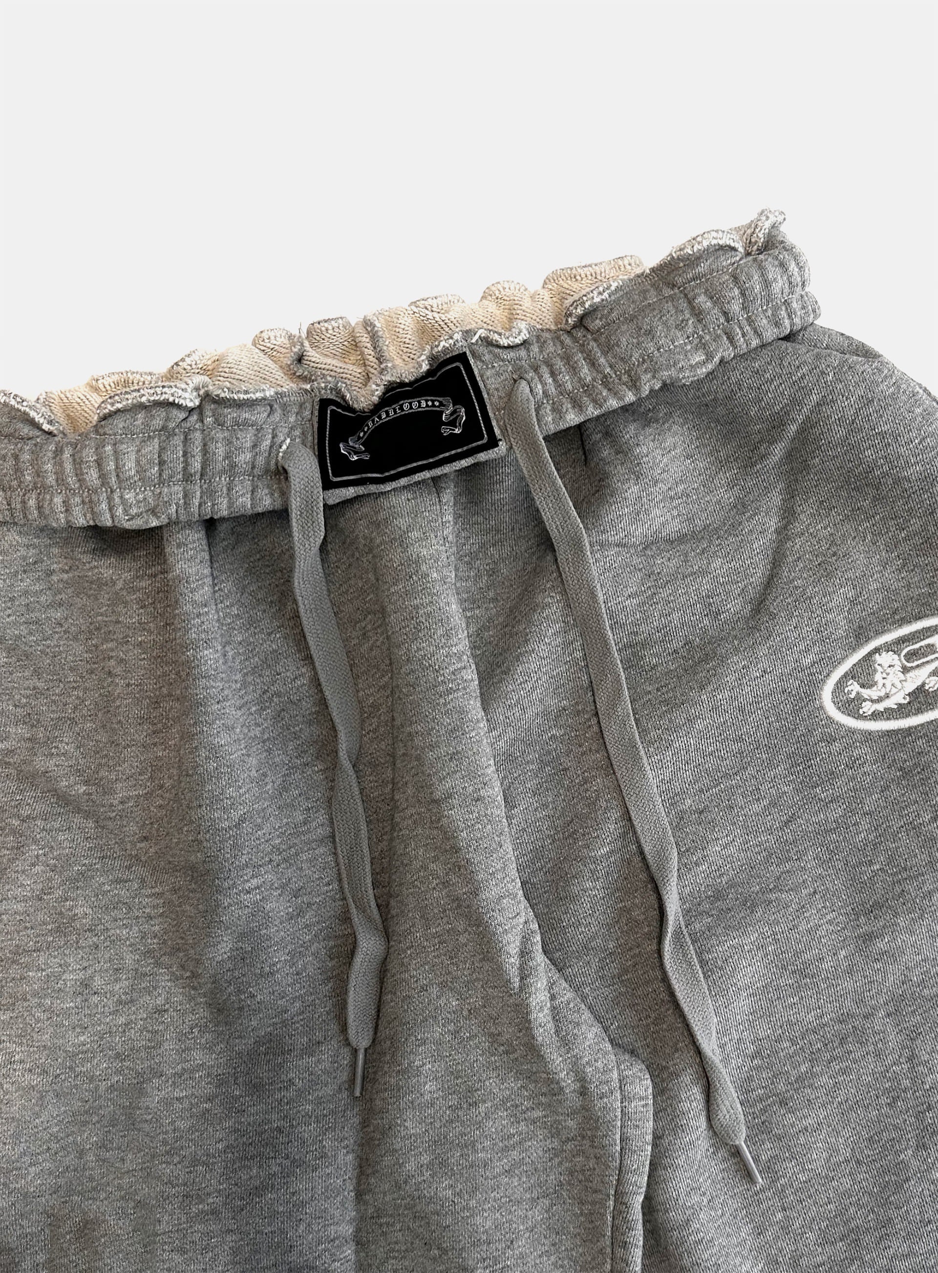 [w-pts25-057] Mystic Capsule 2-Way Curved Jogger Trousers - Medium Gray