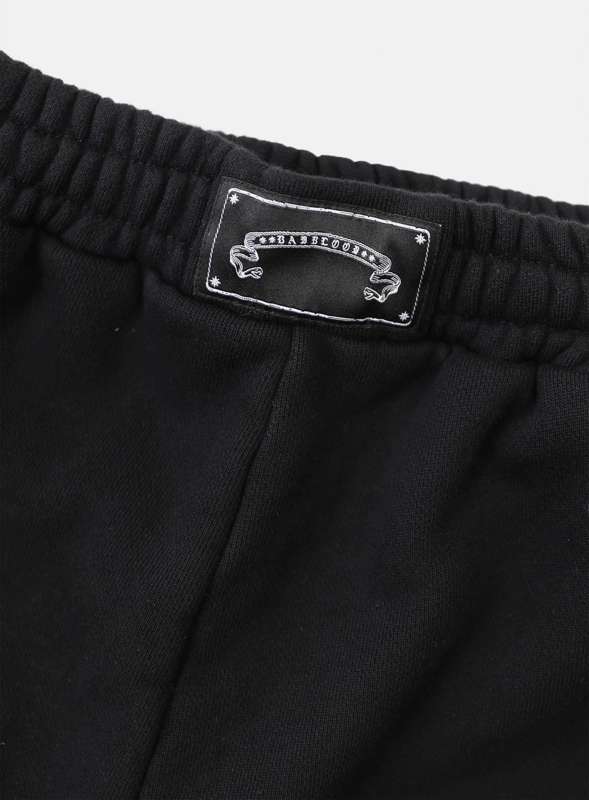 [w-pts25-059] Mystic Capsule 2-Way Curved Jogger Trousers - Black/White