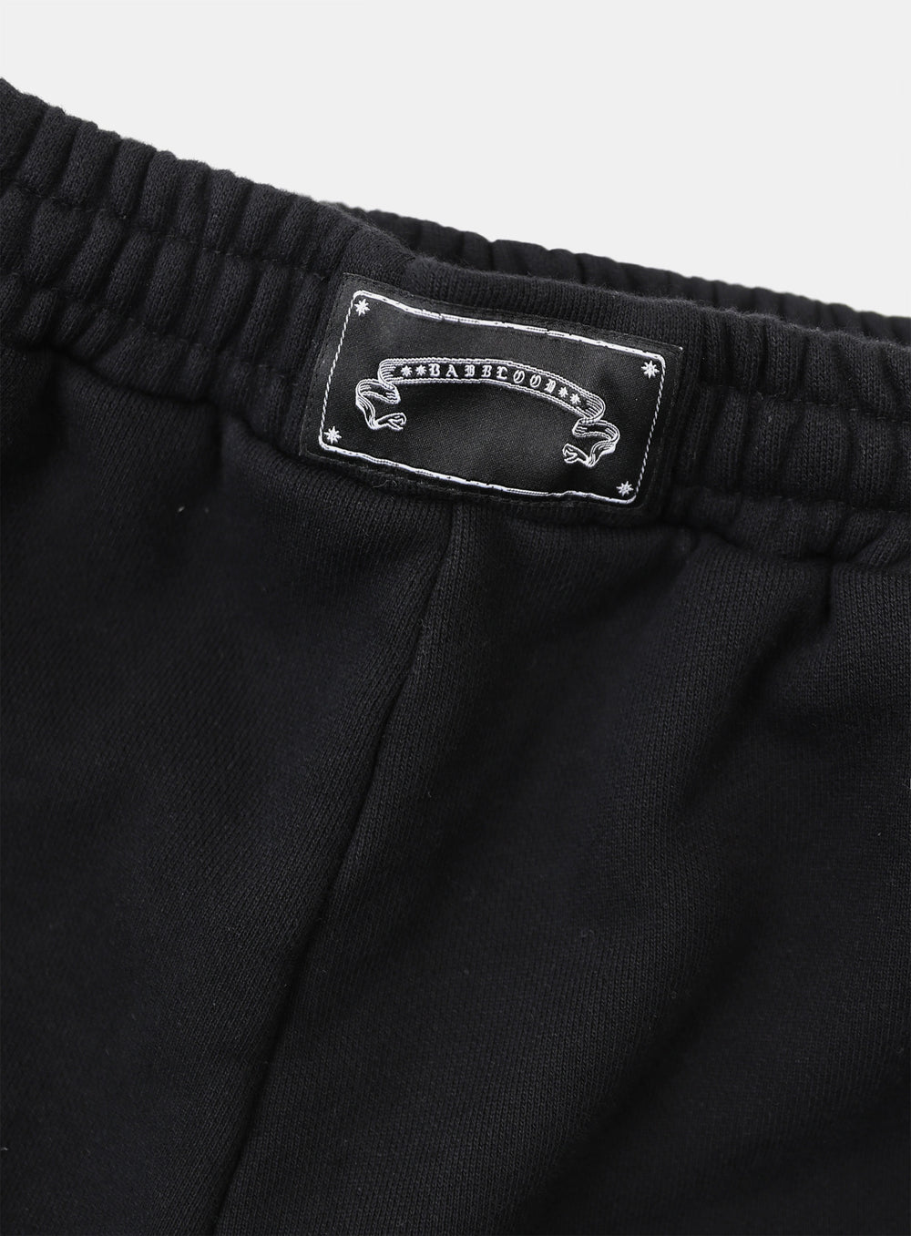 [w-pts25-059] Mystic Capsule 2-Way Curved Jogger Trousers - Black/White