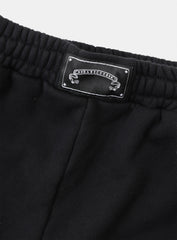 [w-pts25-059] Mystic Capsule 2-Way Curved Jogger Trousers - Black/White