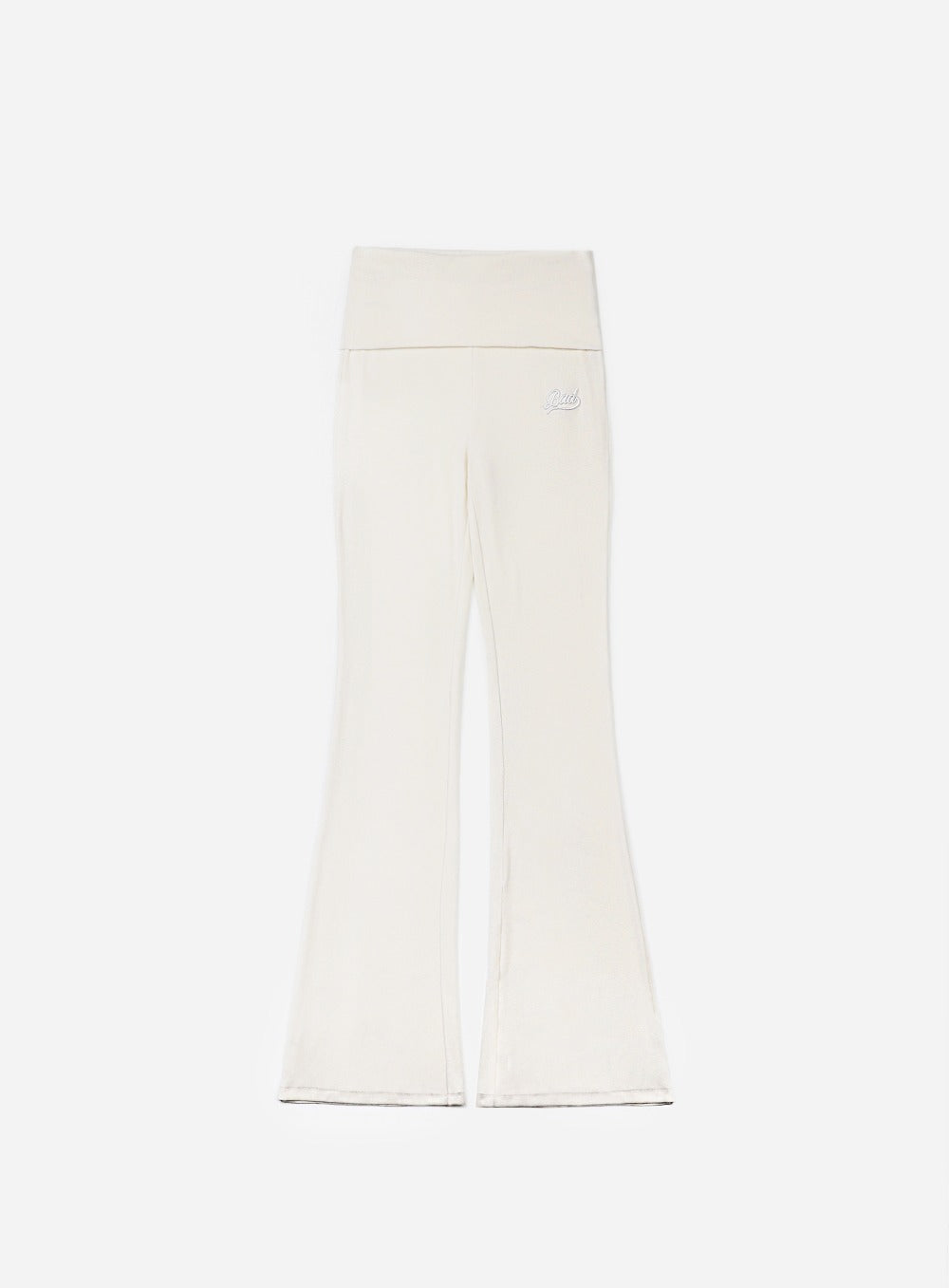 [w-pts24-055] Beyond Soft Fold Over Bootcut Pants - Cream