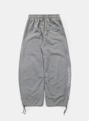 [w-pts25-019] Mystic Capsule 2 Way Curved Jogger Trousers - Grey