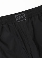 [w-pts25-013] Dark Billy Nylon Curved Track Pants - Black