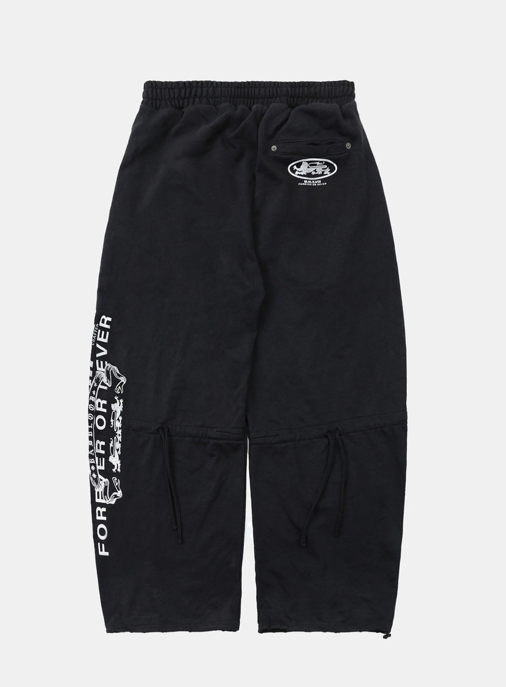 [w-pts25-070] Viper Logo 2-Way Curved Jogger Trousers - Black