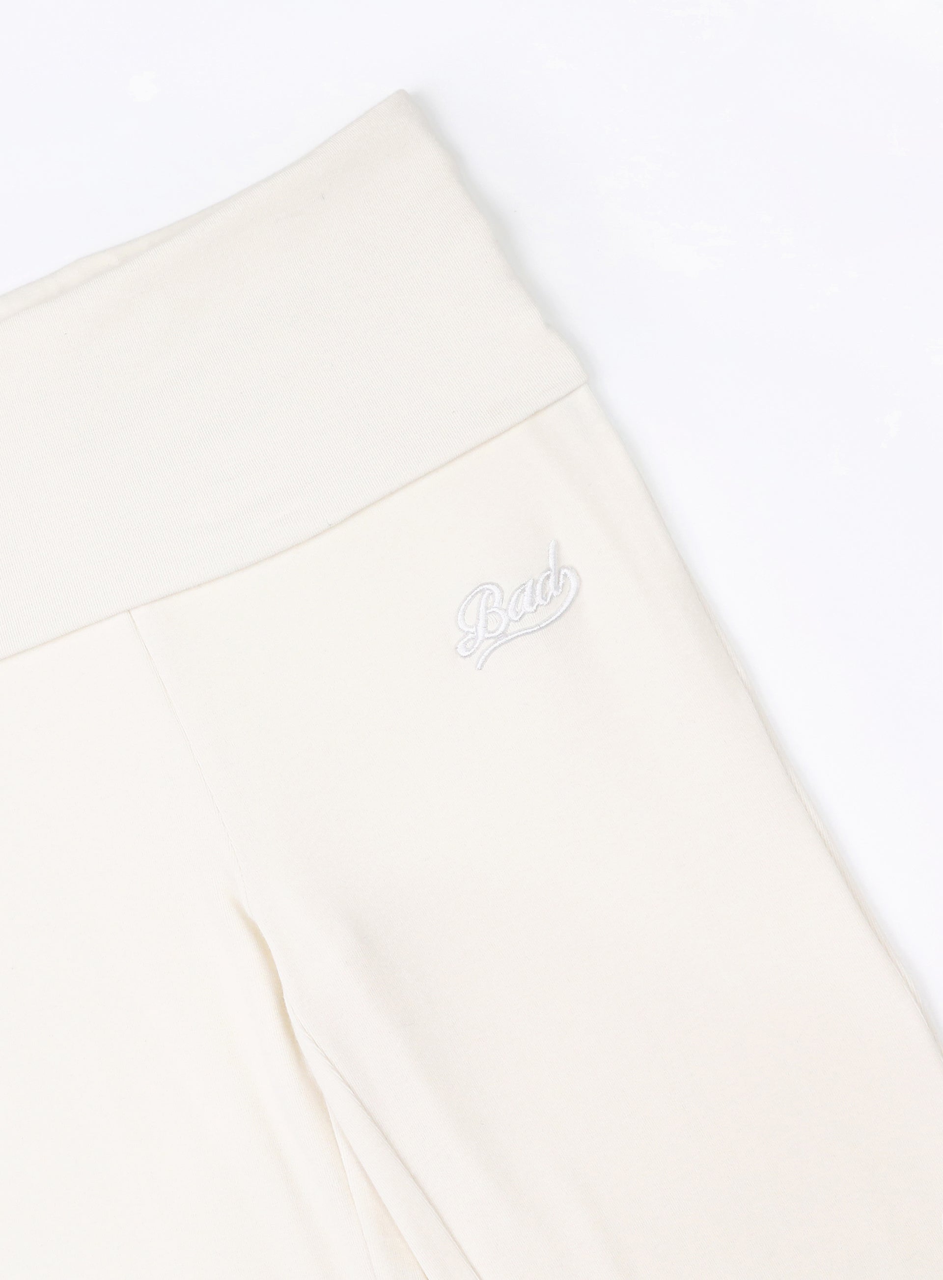 [w-pts24-055] Beyond Soft Fold Over Bootcut Pants - Cream