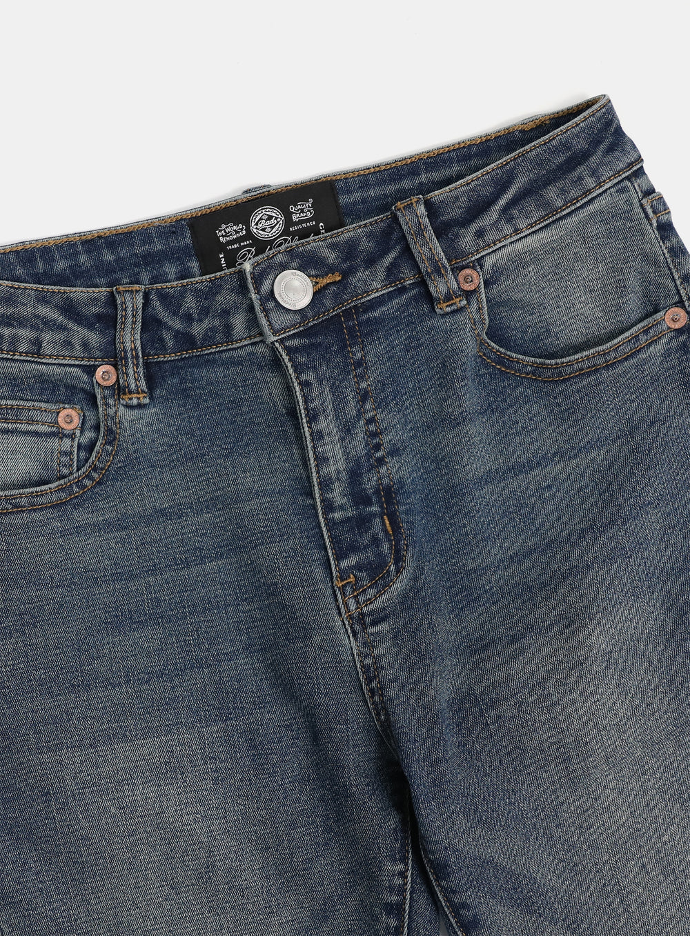 [w-jeans24-011] 0119 Low-rise boot cut jeans - Mid Blue