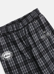 [w-pts25-008] Classic Check 2 Way Jogger Trousers - Black