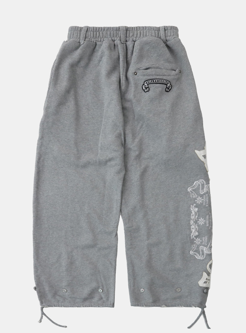 [w-pts25-057] Mystic Capsule 2-Way Curved Jogger Trousers - Medium Gray