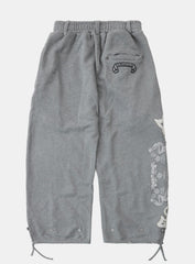 [w-pts25-057] Mystic Capsule 2-Way Curved Jogger Trousers - Medium Gray