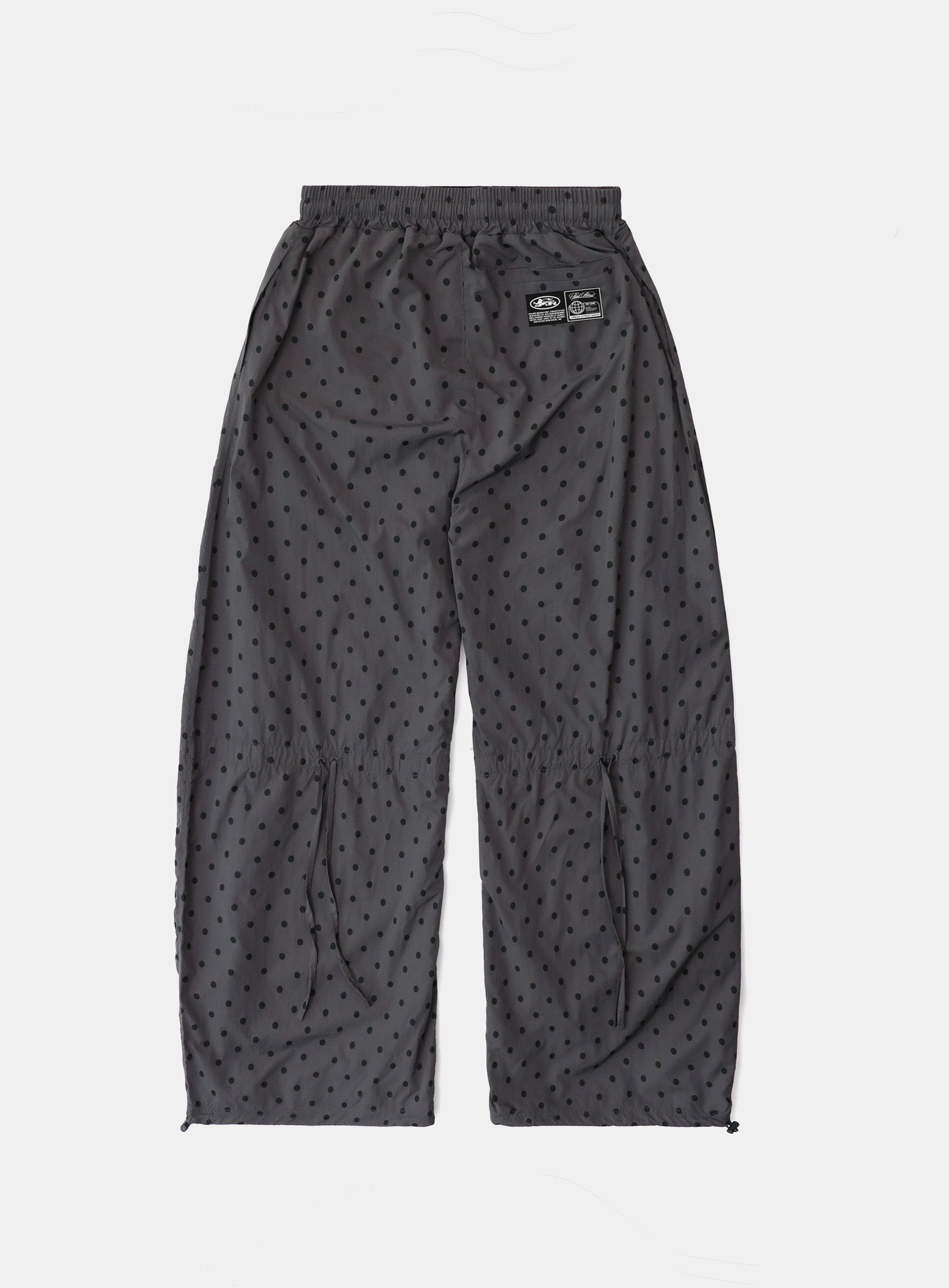 [w-pts25-033] Mystic Nylon Reflective Jogger - Charcoal Dot