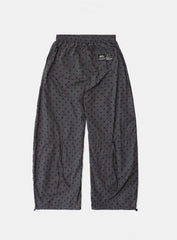 [w-pts25-033] Mystic Nylon Reflective Jogger - Charcoal Dot
