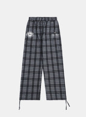 [w-pts25-008] Classic Check 2 Way Jogger Trousers - Black