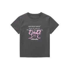 ROLAROLA Bow Crop T-Shirt