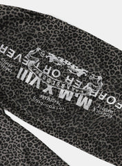 [w-pts25-071] Viper Logo 2-Way Curved Jogger Trousers - Black Leopard