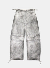 [w-pts25-029] Squad Convex Pants - Denim White