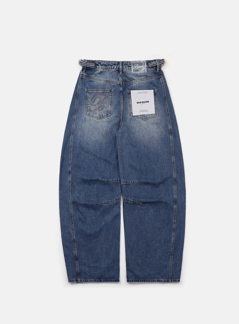 [w-jeans24-007] Charlie Barrel jeans - Mid Blue