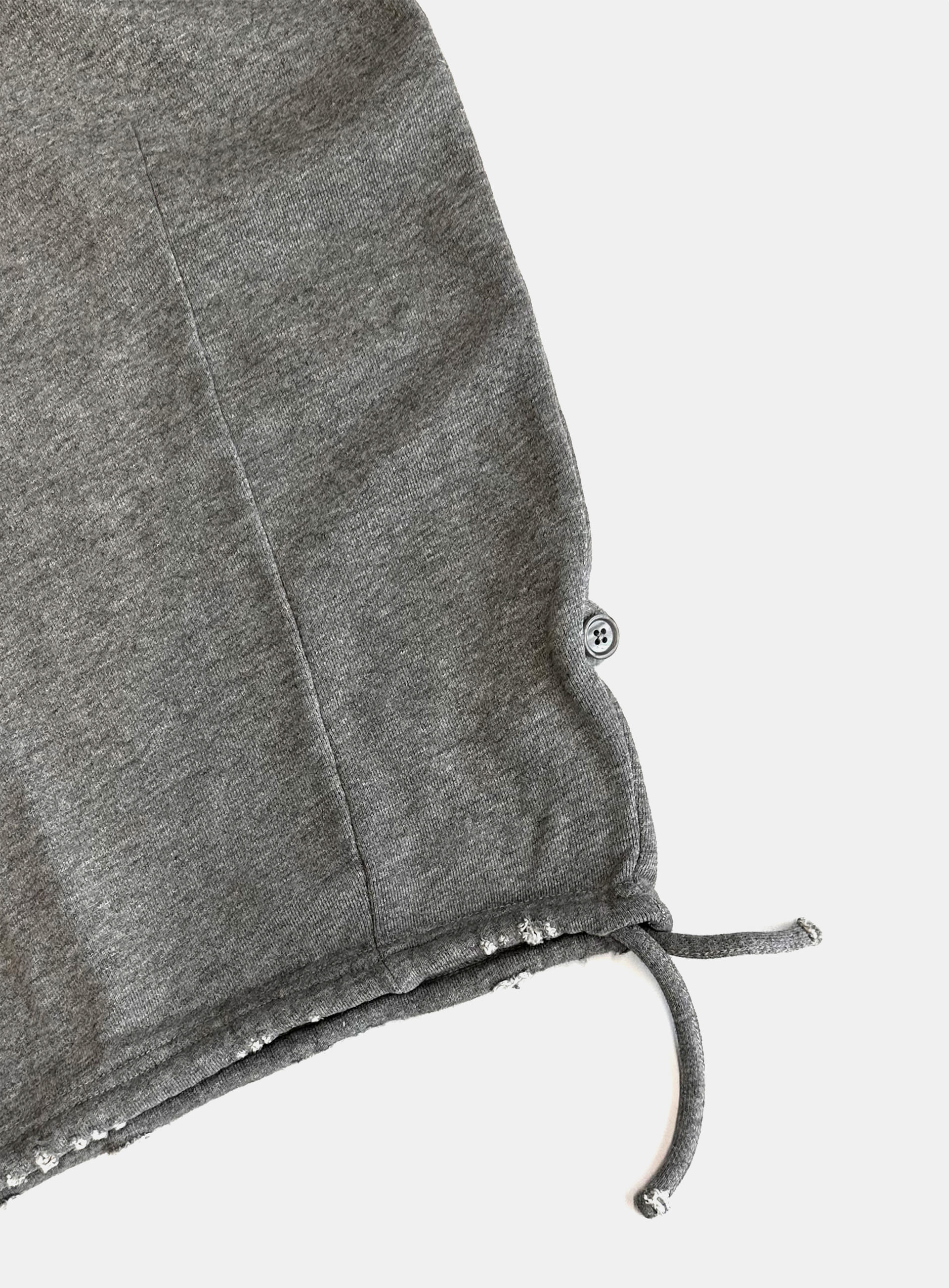 [w-pts25-057] Mystic Capsule 2-Way Curved Jogger Trousers - Medium Gray