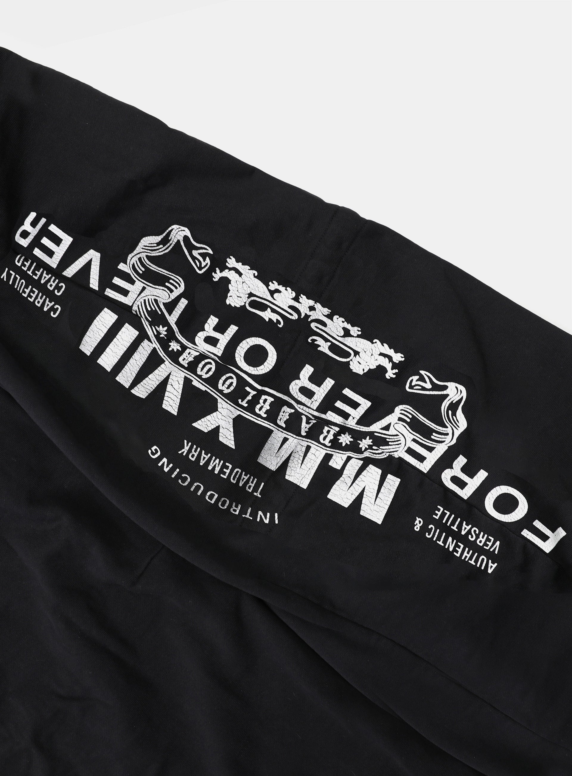 [w-pts25-070] Viper Logo 2-Way Curved Jogger Trousers - Black