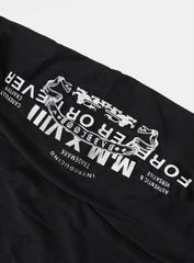 [w-pts25-070] Viper Logo 2-Way Curved Jogger Trousers - Black