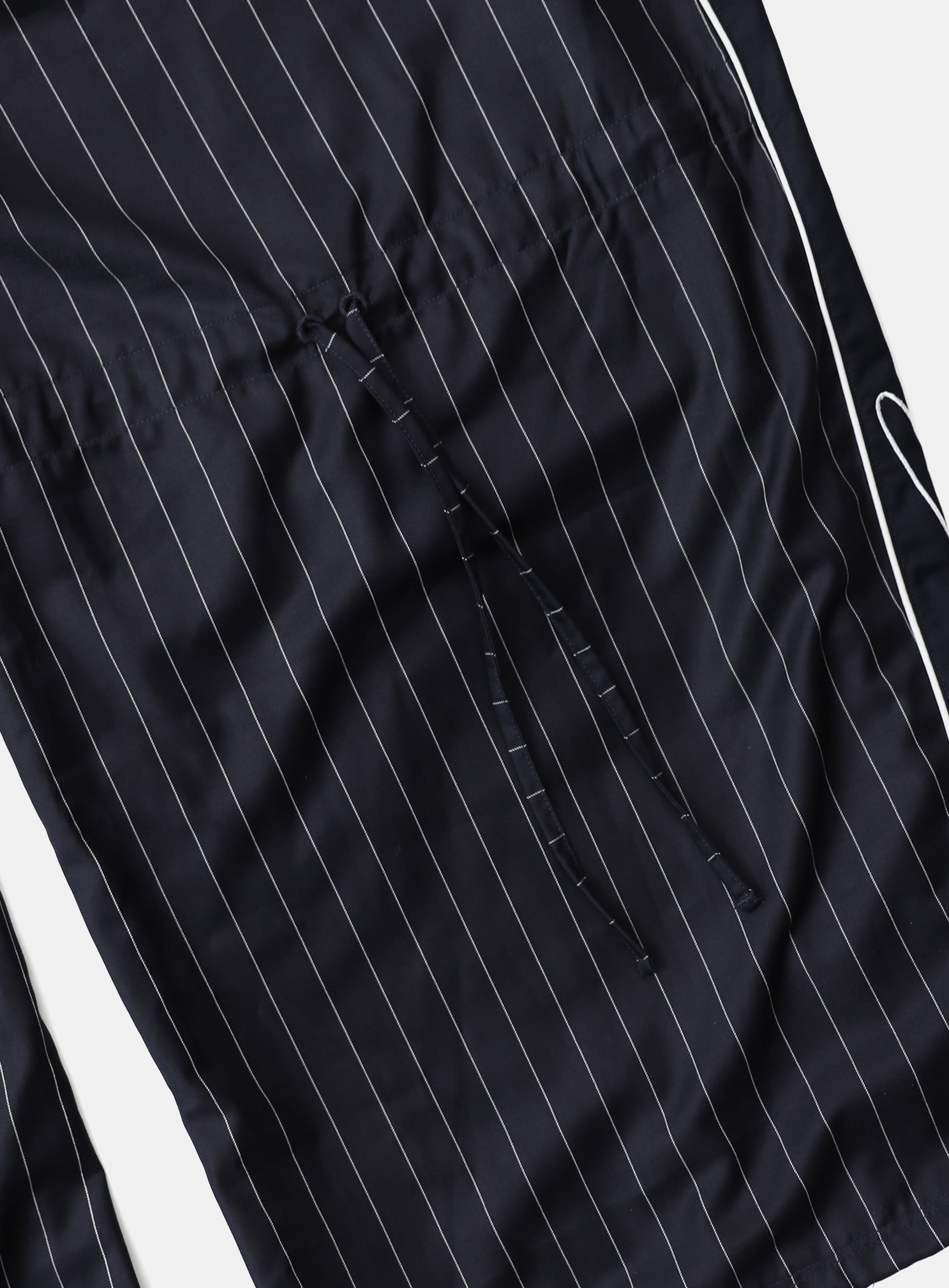 [w-pts25-050] Dark Classic Pinstripe Track Pants - Navy