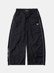 [w-pts25-050] Dark Classic Pinstripe Track Pants - Navy