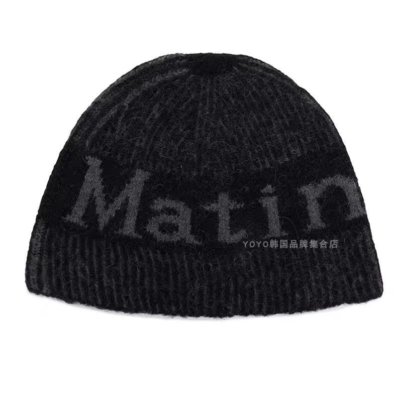 MatinKim Logo Knit Beanie Hat