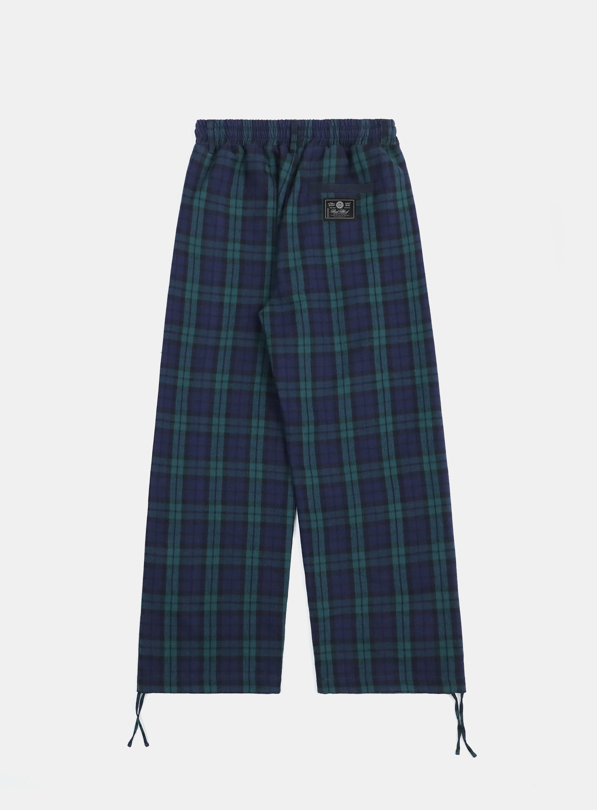[w-pts25-007] Classic Check 2 Way Jogger Trousers - Green