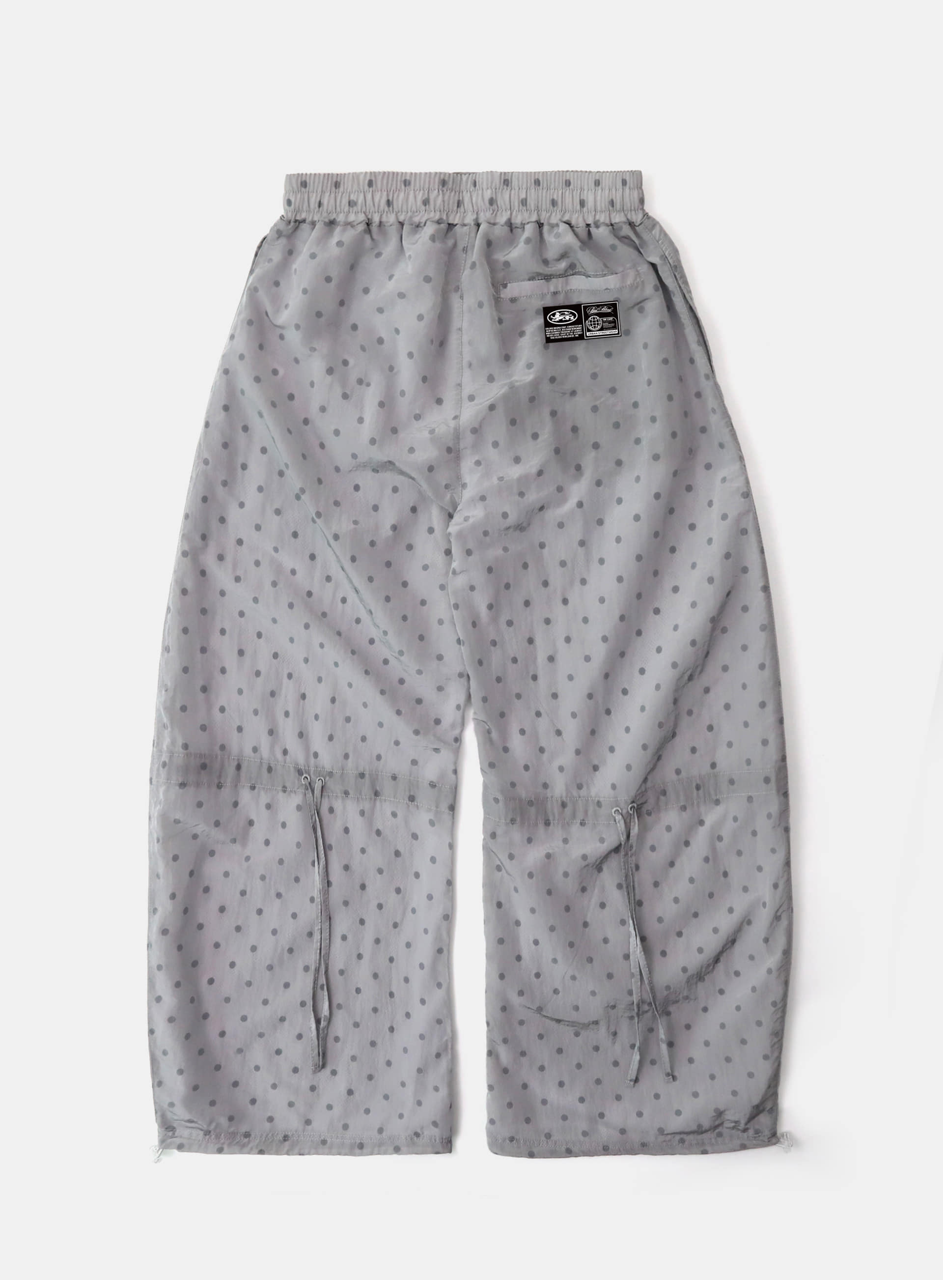 [w-pts25-032] Mystic Nylon Reflective Jogger - Grey Dot