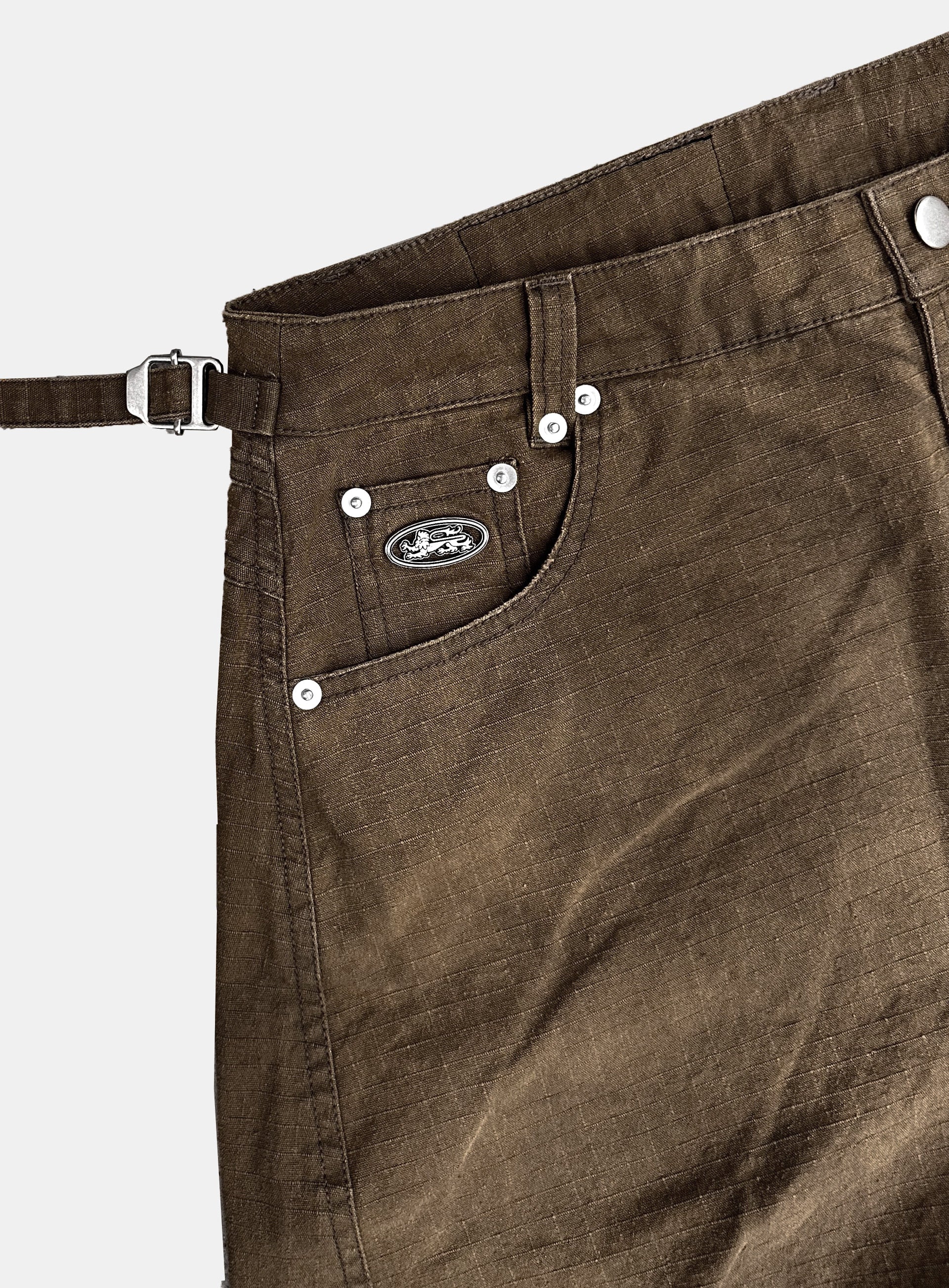 [w-pts25-066] Viper 301 Semi-Curved Pants - Dusty Brown