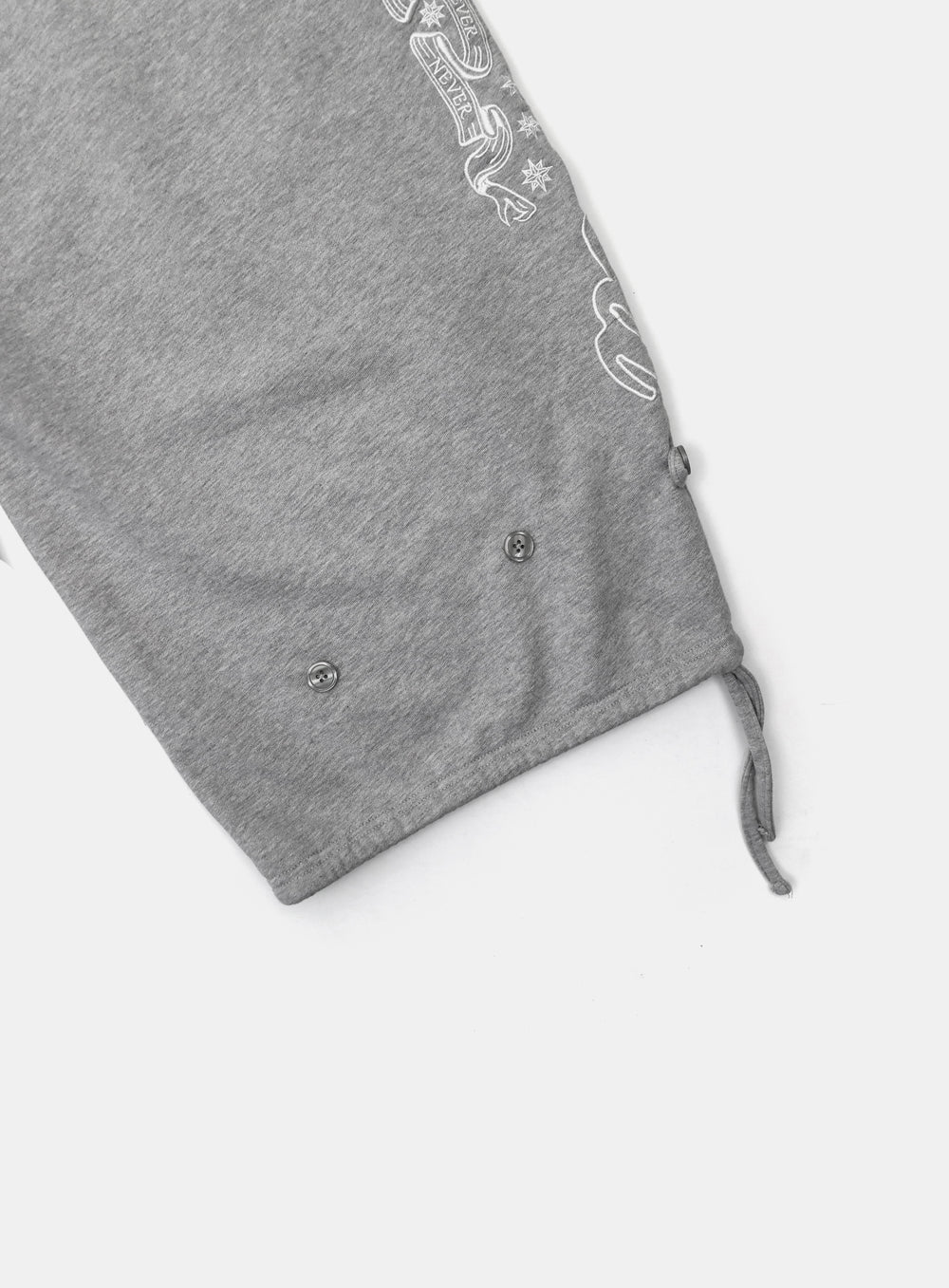 [w-pts25-019] Mystic Capsule 2 Way Curved Jogger Trousers - Grey