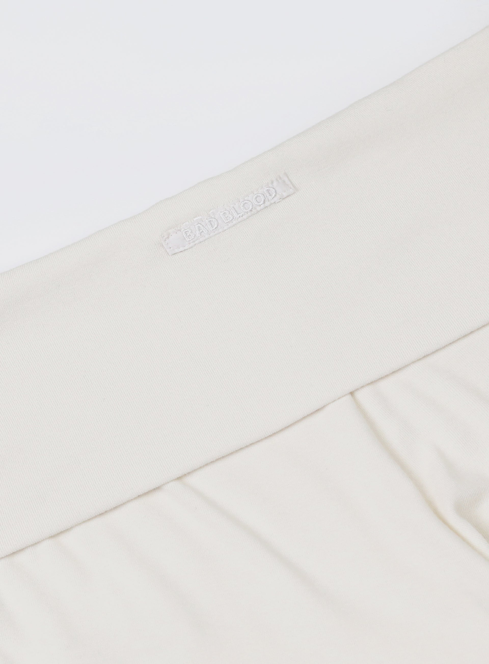 [w-pts24-055] Beyond Soft Fold Over Bootcut Pants - Cream