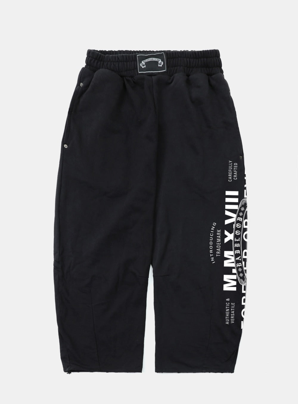 [w-pts25-070] Viper Logo 2-Way Curved Jogger Trousers - Black